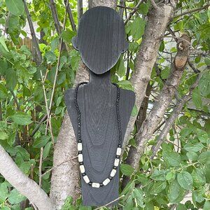 Authentic West African Handmade Swirl Bead Necklace